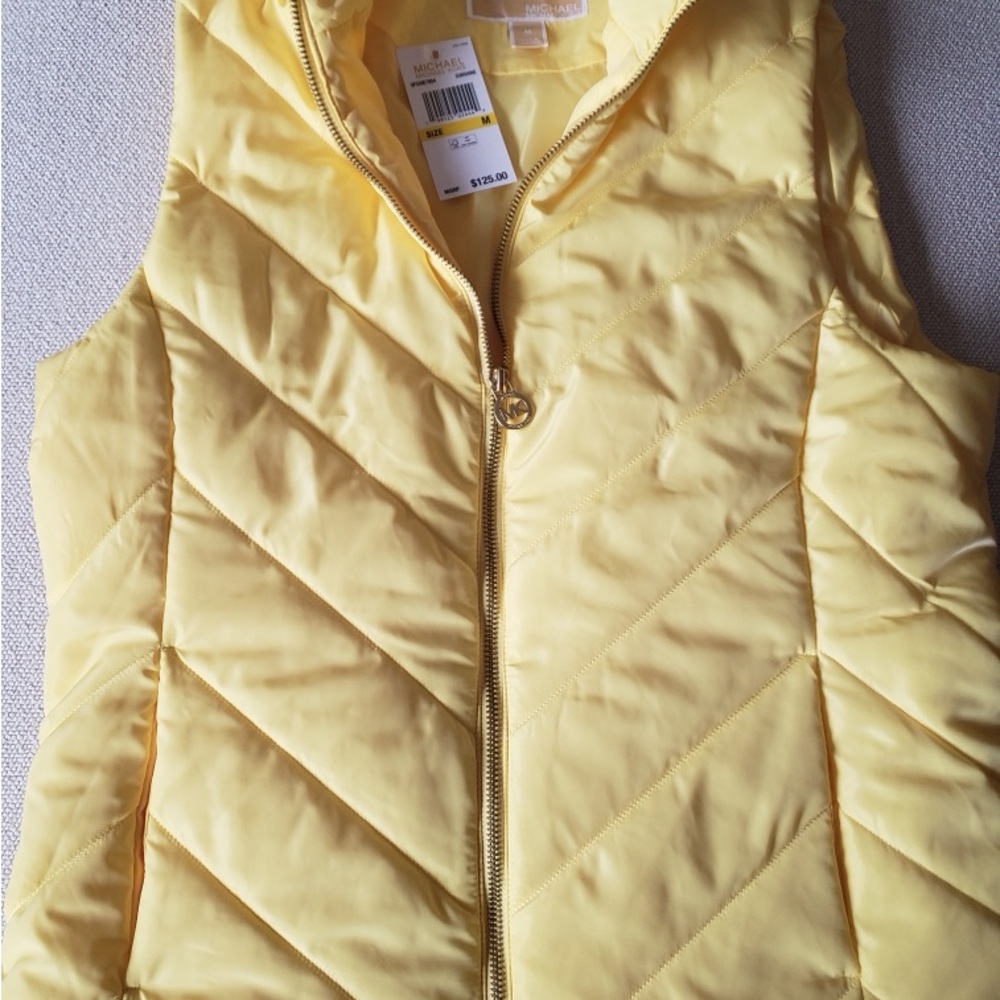 Michael Kors Sunshine Yellow Puffer Vest